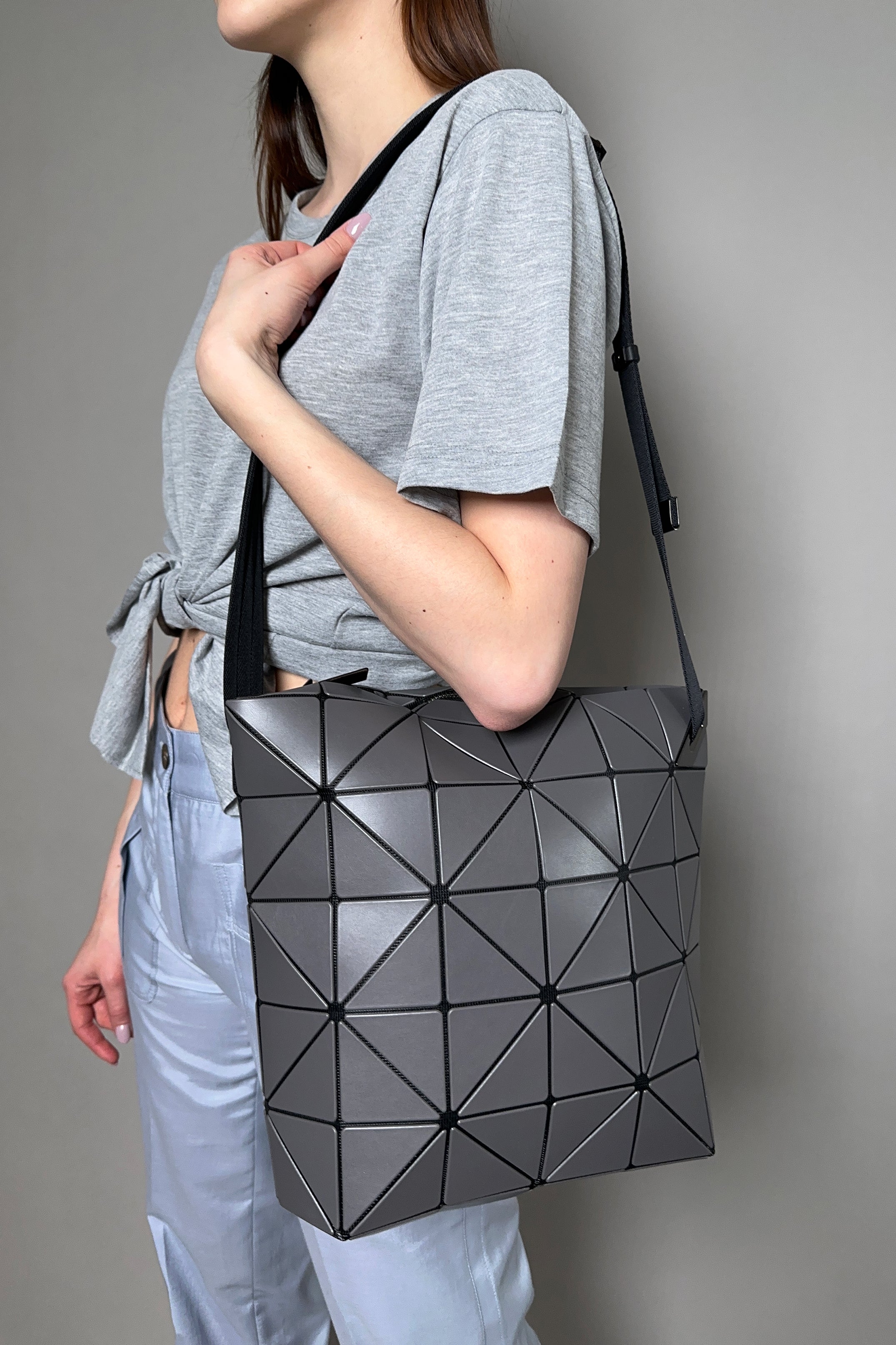 Bao Bao Issey Miyake Boston Small Handbag in Sky Blue – Ashia Mode Clothing