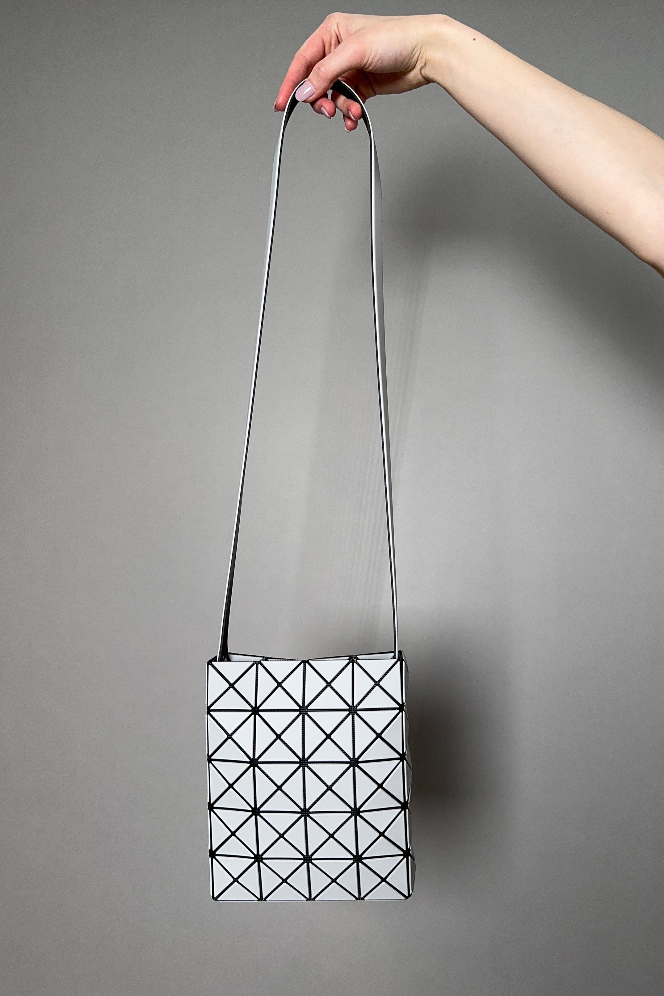 Bao Bao Issey Miyake Prism Two-Tone Crossbody Bag Gray/Black