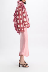 Dorothee Schumacher Bias Cut Slouchy Satin Skirt in Pink