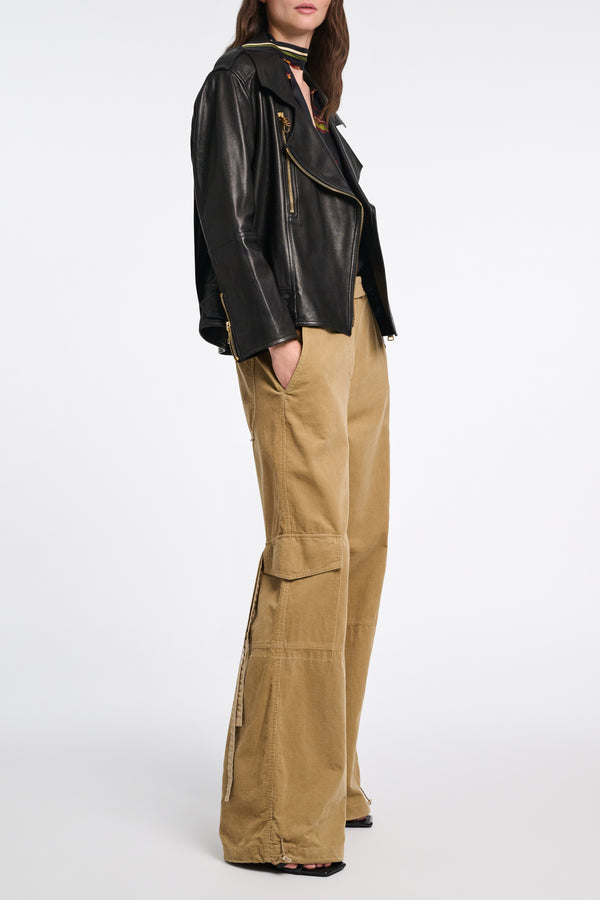 Dorothee Schumacher Napa Leather Biker Jacket Vancouver. Shop Online or in Store. 