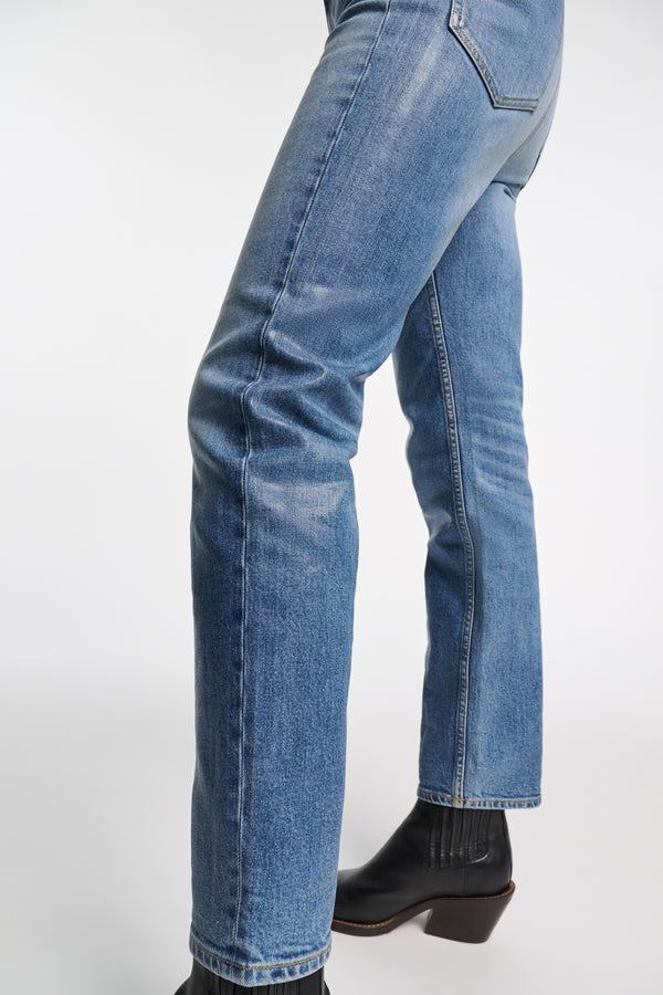 Dorothee Schumacher Straight Leg Jean with Under-Glass Effect