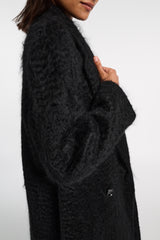 Dorothee Schumacher Classic Wool-Mohair Coat in Black