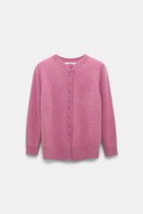 Dorothee Schumacher Fluffy Knit Cardigan in Pink Begonia