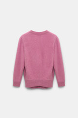 Dorothee Schumacher Fluffy Knit Cardigan in Pink Begonia