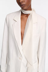 Dorothee Schumacher Technical Linen Blazer in White