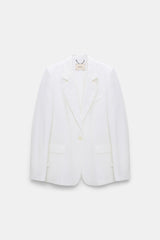 Dorothee Schumacher Technical Linen Blazer in White