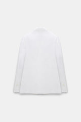 Dorothee Schumacher Technical Linen Blazer in White