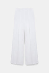 Dorothee Schumacher Technical Linen Wide Leg Pants in White