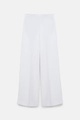 Dorothee Schumacher Technical Linen Wide Leg Pants in White