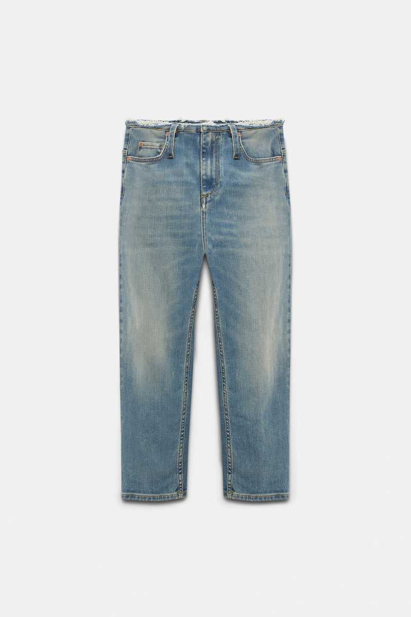 Dorothee Schumacher Fitted Capri Jeans with Frayed Waist