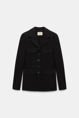 Dorothee Schumacher Punto Milano Buttoned Blazer in Black