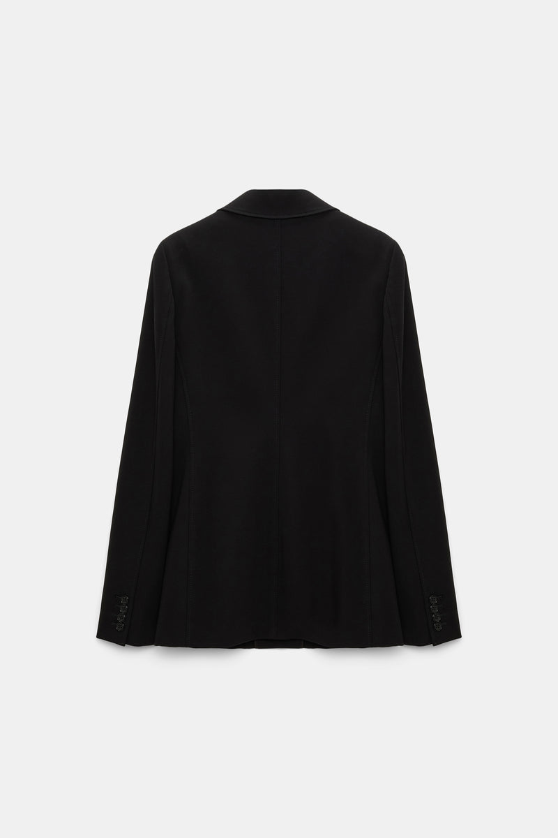 Dorothee Schumacher Punto Milano Buttoned Blazer in Black