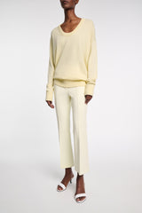 Dorothee Schumacher Punto Milano Cropped Flares in Pastel Yellow