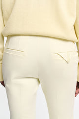 Dorothee Schumacher Punto Milano Cropped Flares in Pastel Yellow