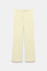 Dorothee Schumacher Punto Milano Cropped Flares in Pastel Yellow