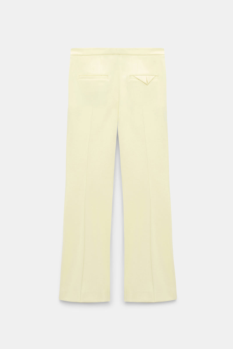 Dorothee Schumacher Punto Milano Cropped Flares in Pastel Yellow