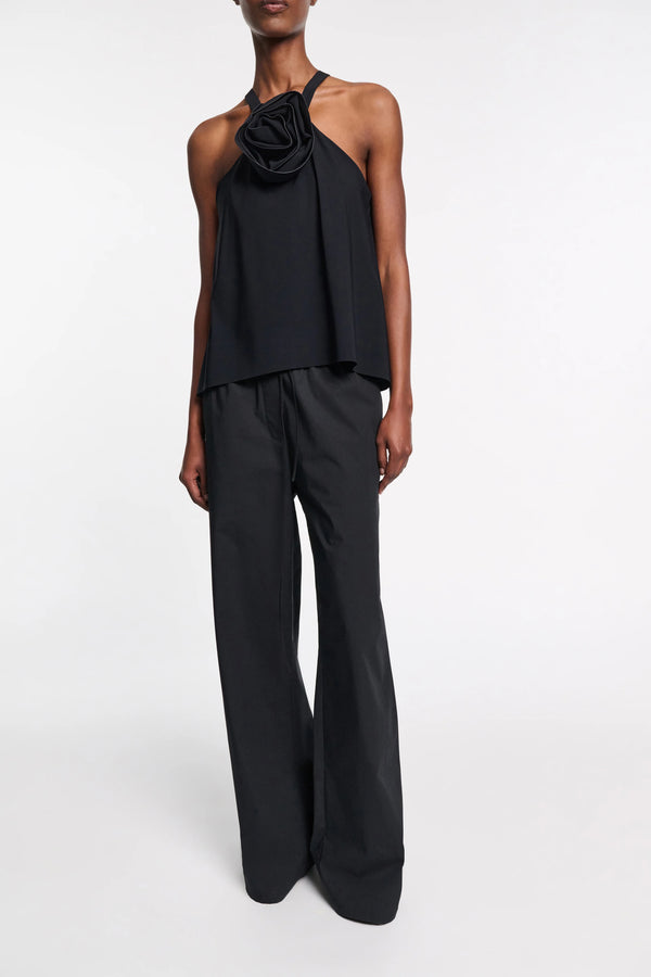 Dorothee Schumacher Relaxed Cotton Poplin Pants in Black