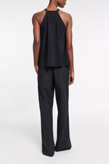 Dorothee Schumacher Relaxed Cotton Poplin Pants in Black