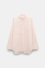 Dorothee Schumacher Cotton Poplin Shirt with XL Flower in Pink