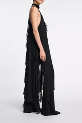 Dorothee Schumacher Silk Georgette Festival Top in Black