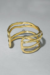 Alexis Bittar Brut Gold Crystal Thorn Orbit Cuff Bracelet Vancouver. Shop Online or in Store. 