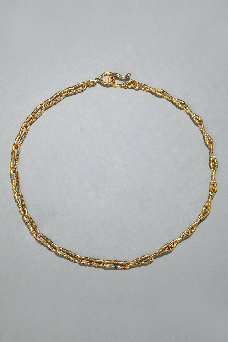 Alexis Bittar Brut Gold Twisted Link Necklace Vancouver. Shop Online or in Store. 