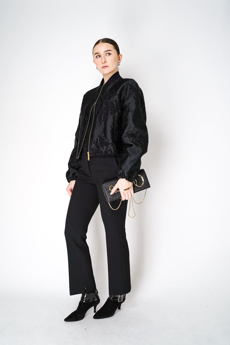 Fabiana Filippi Bomber Jacket in Black Jacquard Vancouver. Shop Online or in Store.