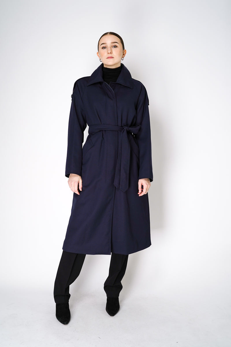 Herno Reversible Padded Trench Coat in Navy Vancouver. Shop Online or in Store.