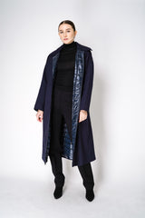 Herno Reversible Padded Trench Coat in Navy Vancouver. Shop Online or in Store.