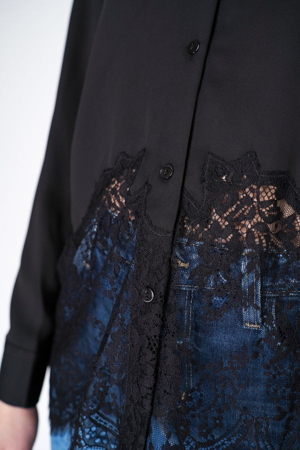 L'Agence Adalee Lace Blouse in Black Vancouver. Shop Online or in Store.