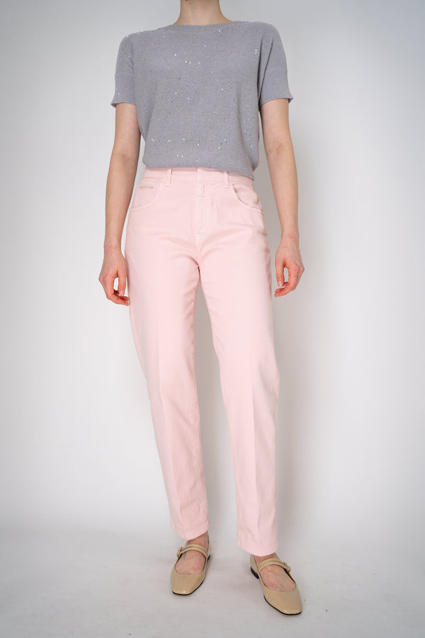 Lorena Antoniazzi Tapered Jeans in Light Pink Vancouver. Shop Online or in Store