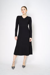 Lorena Antoniazzi Wool Knit Dress in Black Vancouver. Shop Online or in Store. 
