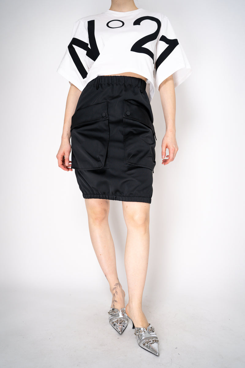 Nº21 Faille Cargo Skirt in Black Vancouver. Shop Online or in Store