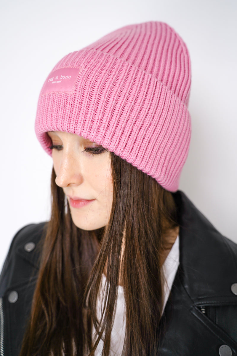 Rag & Bone Blake Beanie in Blush Pink Vancouver. Shop Online or in Store