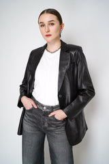 Rag & Bone Charles Leather Blazer in Black Vancouver. Shop Online or in Store. 