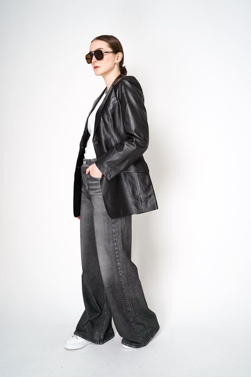 Rag & Bone Charles Leather Blazer in Black Vancouver. Shop Online or in Store. 