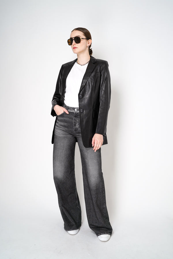 Rag & Bone Charles Leather Blazer in Black Vancouver. Shop Online or in Store. 