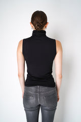 L'Agence Viscose Sleeveless Turtleneck Top in Black Vancouver. Shop Online or in Store.