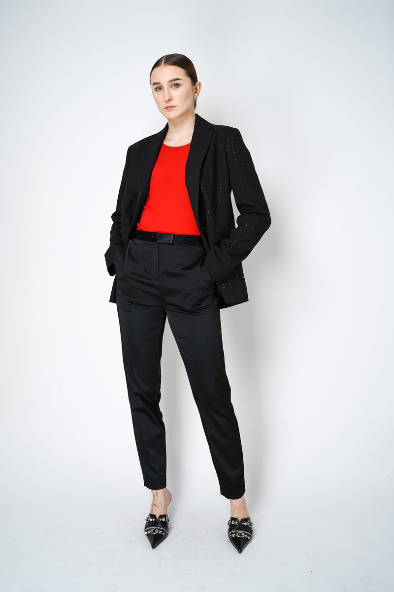 D. Exterior Stretch Tulle Shirt in Scarlet Red Vancouver. Shop Online or in Store.