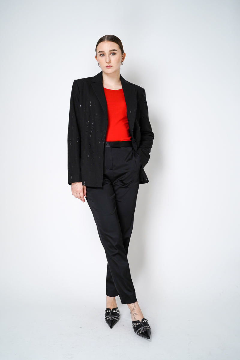 D. Exterior Stretch Tulle Shirt in Scarlet Red Vancouver. Shop Online or in Store.