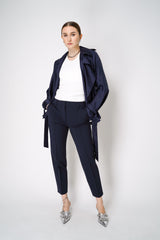 Dorothee Schumacher Emotional Essence Cigarette Pants in Navy