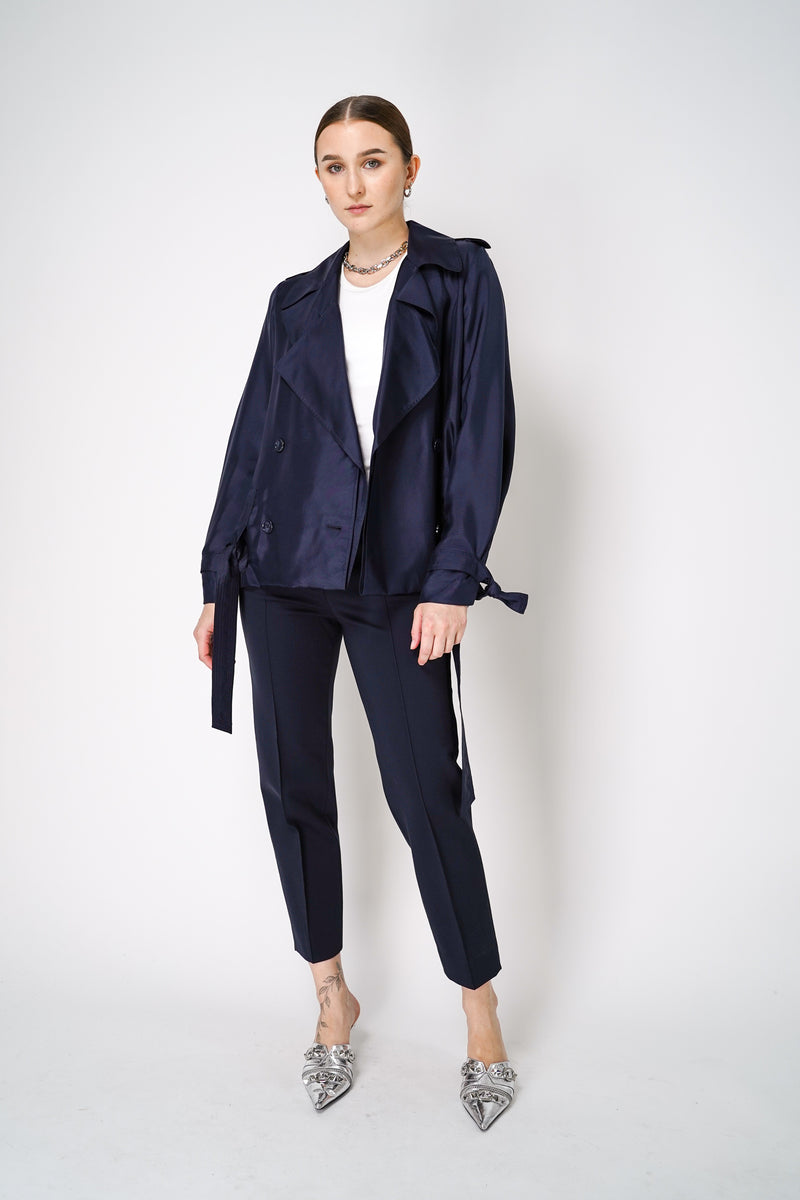 Dorothee Schumacher Emotional Essence Cigarette Pants in Navy