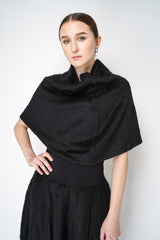 Peter O. Mahler Alpaca Versatile Poncho Mini Skirt in Black Vancouver. Shop Online or in Store. 