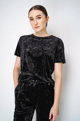 Herno Velvet T-Shirt in Black Vancouver. Shop Online or in Store. 