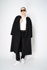 Dorothee Schumacher Classic Wool-Mohair Coat in Black