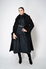 Dorothee Schumacher Classic Wool-Mohair Coat in Black