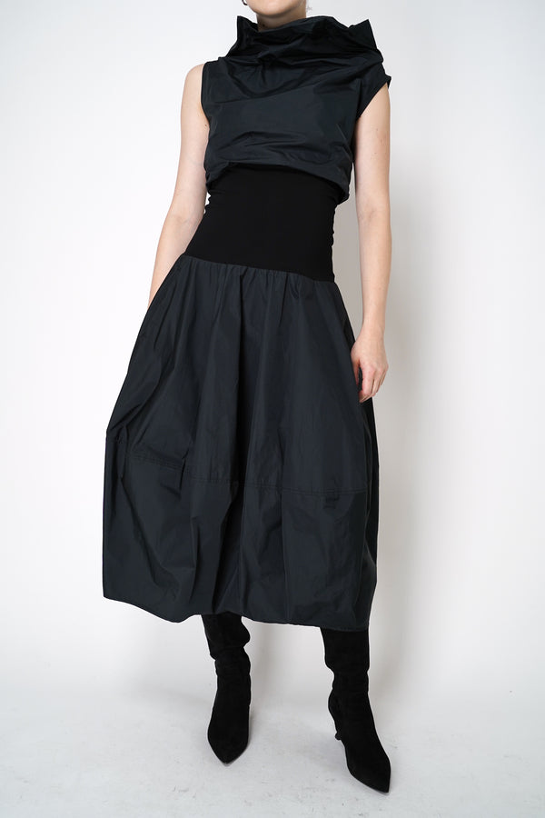 Peter O. Mahler Taffeta Tulip Skirt in Black