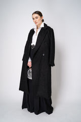 Dorothee Schumacher Classic Wool-Mohair Coat in Black