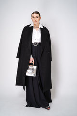 Dorothee Schumacher Classic Wool-Mohair Coat in Black