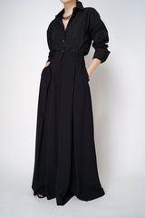 Sara Roka Viscose Palazzo Pants in Black Vancouver. Shop Online or in Store.